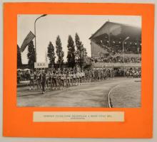 cca 1960 BKV stadion feliratozott fotó kartonon 31x27 cm