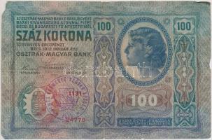 1912. 100K + 1913. 20K + 1914. 50K mindhárom hamis felülbélyegzéssel (fake overprint) T:III,III-