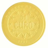 Németország 1998. "50 Euro - Deutschland" Au emlékérem (1,56g/0.585/14mm) T:PP 
Germany 1...