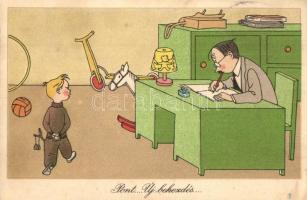 5 db MODERN magyar humoros grafikai motívumlap / 5 modern humorous Hungarian graphic motive postcard...