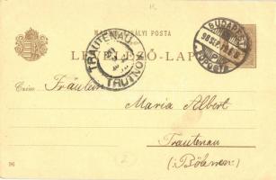 1898 Fiume, Rijeka; Kikötő. Ezredéves Kiállítás. Posner és fia litho. Brown 2 Kr Ga. s: Cserna K