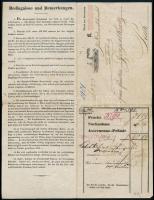 1842 DSG gőzhajó társulat fuvarlevél