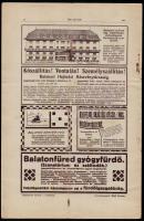 1923 Balaton, A Balatoni Szövetség hivatalos értesítője. XXV. évf. 5-6. száma. Sok képpel és hirdeté...