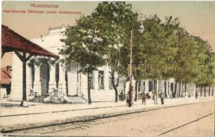 Pélmonostor, Beli Manastir; Vasútállomás főhercegi udvari váróteremmel / Bahnhof / railway station (EK)