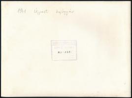 1941 Újpesti Ganz hajógyár az Ungvár hajó vízre bocsájtása. Pecséttel jelzett fotó 24x18 cm