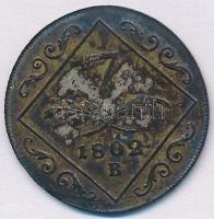 1802B 7Kr Ag "I. Ferenc" Körmöcbánya (4,34g) T:2 patina Hungary 1802B 7 Kreuzer Ag "F...