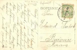 1907 Donja Stubica, Elsa Fluid dom E. V. Feller / mansion, shop of C. Poppovic, market. R. Mosinger ...