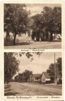 Újbolmány, Novi Bolman (Kácsfalu, Jagodnjak); utcakép, gyerekek, Fő utca. Kiadja Bozser György / street view, children, main street