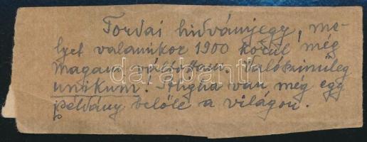 cca 1900 Tordai hídvámjegy. / Bridge due