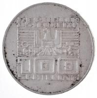 Ausztria 1975. 100Sch Ag "50 éves a schilling" T:2 kis patina Austria 1975. 100 Schilling ...