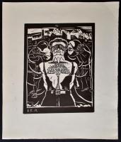 B. E. jelzéssel: No pasaran 1939, szitanyomat, papír, jelzett a nyomaton, 25×20 cm