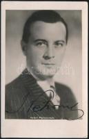 Iván Petrovich (1894-1962) filmszínész és énekes aláírt fotója, 14x9 cm