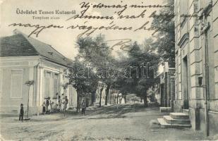 Temeskutas, Gudurica; Templom utca. Fénykép Szabonáry Károlytól / Church street (EK)