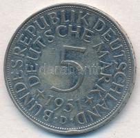 NSZK 1951D 5M Ag T:2 ph.
GFR 1951D 5 Mark Ag C:XF edge error
Krause KM#112.1
