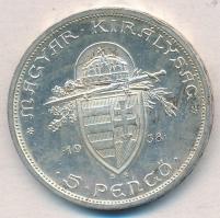 1938. 5P Ag "Szent István" T:2 kis ph.
Adamo P8.1