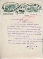 1926-1927 Nagyvárad, Moskovits Ipartelepének két levele, fejléces papíron, a Botfalu (Bod/Brenndorf)...