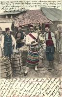 1904 Land und Leute in Bosnien u. Herzegovina. Türkischer Limonadeverkäufer / Turkish lemonade seller, Bosnian folklore, traditional costumes