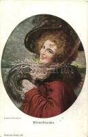 49 db RÉGI hölgy motívumlap / 49 pre-1945 lady motive postcards