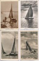 85 db főleg MODERN Balatoni képeslap sok hajóval és vitorlással, sok 1950-es évekből / 85 mostly mod...