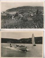 85 db főleg MODERN Balatoni képeslap sok hajóval és vitorlással, sok 1950-es évekből / 85 mostly mod...