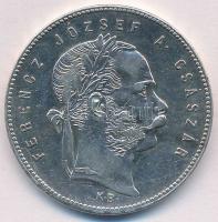 1869KB 1Ft Ag "Ferenc József / Angyalos címer" Körmöcbánya T:1-,2 kis ph. 
Hungary 1869KB...