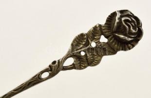 6 db rózsás díszítésű mokkás kanál  55,5 g