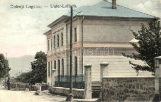 Logatec, Dolenji Logatec, Unter-Loitsch; street view with building. V. Stein (EK)