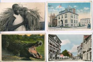 100 db főleg MODERN külföldi városképes lap / 100 mostly modern European town-view postcards