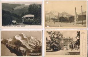 108 db főleg RÉGI külföldi városképes lap: osztrák, svájci, német / 108 mostly pre-1945 European town-view postcards: Austrian, Swiss, German