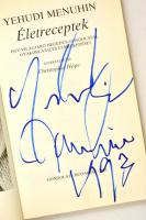 Yehudi Menuim: Élet receptek. Dedikált! Bp., 1991. Gondolat