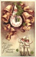 51 db RÉGI üdvözlő képeslap, sok karácsonyi, dombornyomott és litho / 51 pre-1945 greeting art postc...