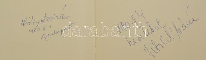 Színész és énekes aláírásgyűjtemény többek között Hegedűs D. Géza, Béres Ilona, Kovács István, Kabos...