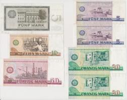 NDK 1964. 5M + 1971. 10M + 50M + 1975. 5M (2x) + 20M (2x) T:III
GDR 1964. 5 Mark + 1971. 10 Mark + ...