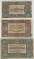 1923. 1000K "Magyar Pénzjegynyomda R.t. Budapest" nyomdahely jelöléssel + 1923. 5000K nyom...