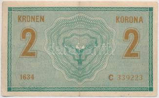 1914. 2K "C" sorszámjel, hamis "Pécs" felülbélyegzéssel (fake overprint) T:III