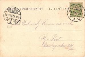 1904 SMS Kaiser Franz Josef I. auf der Fahrt von Colombo nach Aden. K.u.K. Kriegsmarine art postcard...