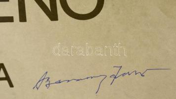 Barcsay Jenő kiállítási plakátja a művész saját kezű aláírásával 40x60 cm