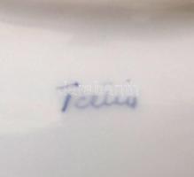 Fali tál Herend Hungary felirattal, átlátszó biszkvit középrésszel, díszdobozban, hibátlan, d: 18,5 ...