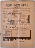 1899 Polytechnikai Szemle, műszaki folyóirat, III. évf. 3. sz. 48 p.