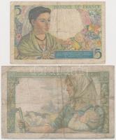 Franciaország 1943. 5Fr + 10Fr T:III,III-
France 1943. 5 Francs + 10 Francs C:F,VG