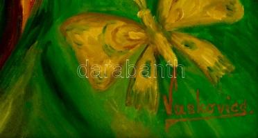 Vaskovics László (?-): Nyár. Olaj, vászon (apró szakadással), keretben, 40×30 cm