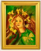 Vaskovics László (?-): Nyár. Olaj, vászon (apró szakadással), keretben, 40×30 cm