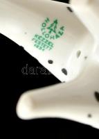 Hollóházi zsiráf, kézzel festett, jelzett, hibátlan, m: 19 cm