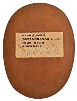 Szabó Imre (1947-) DN "Barcsay Jenő" Br emlékplakett (92x123mm) T:2