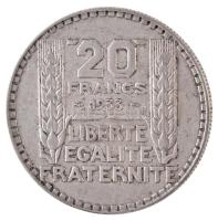 Franciaország 1933. 20Fr Ag T:2
France 1933. 20 Francs Ag C:XF 
Krause KM#879