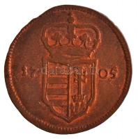 1705. XX Poltura Cu "II. Rákóczi Ferenc" (15,7g) T:2 ph.   Hungary 1705. XX Poltura "...