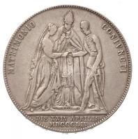 Ausztria 1854A 1G Ag "Ferenc József és Erzsébet házasságkötése" (12,95g) T:2-
Austria 185...