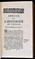 Abrégé de l'histoire de l'église. Tome Quatriéme. Lyon, 1695, Jean-Babtiste Barbier, 403+3...