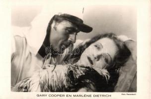 Gary Cooper, Marlene Dietrich. Foto Paramount