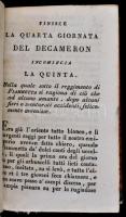 Giovanni Boccaccio: Il Decameron. III-V. kötet. Firenze, 1826, Giuseppe Galletti, 233+315+305 p. Ola...